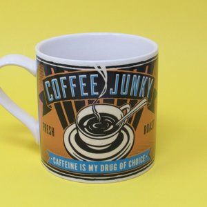 Coffee Cup Junky Mug Caffeine Is My Drug Of Choice by Trixie & Milo